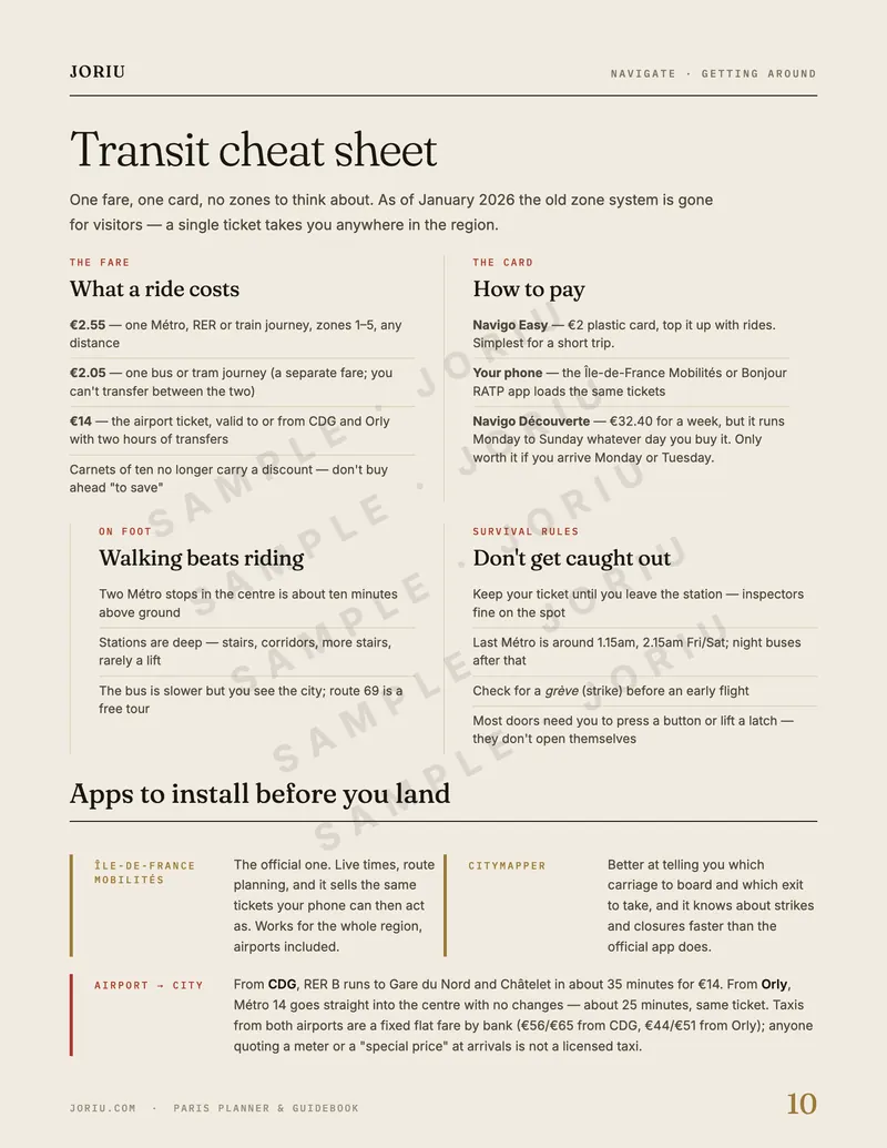 Paris planner — Paris city guide